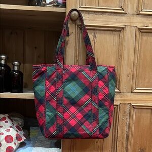 Ralph Lauren Plaid Tartan Tote